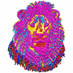 Lion Embroidery Design 10